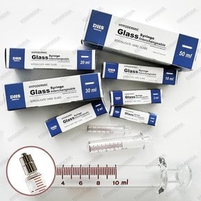 DHS 루어락 유리주사기 30ml Syringe 30cc 메탈팁