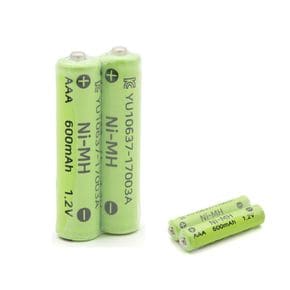 니켈 수소 충전 건전지 배터리 AAA 600mAh 2알