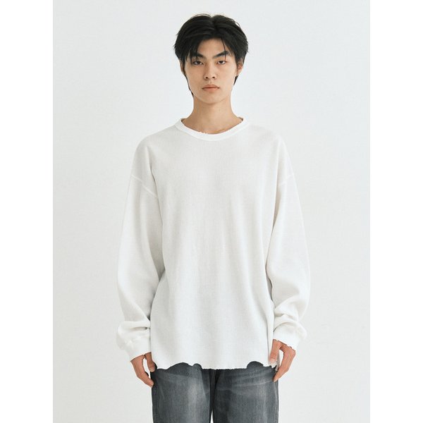 Vtg damage long sleeve (off white)