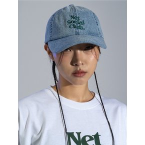 WAVE LOGO WASHED CAP (DENIM)