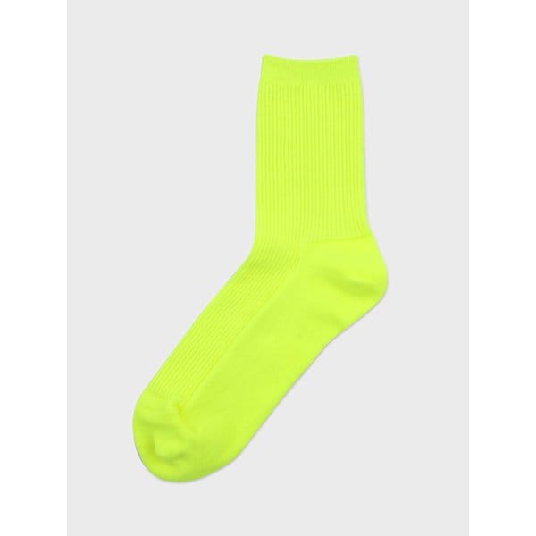 비비드 골지 립 양말(형광)