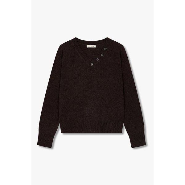 [리오더] 버튼 디테일 브이넥 스웨터 IA15452997262