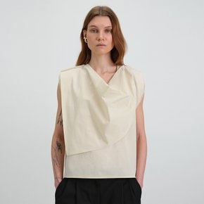 [SSG 단독] DRAPE SLEEVELESS BLOUSE_2colors J242FBL420