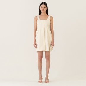 SS22 Little Shaped Sleeveless Dress Bone-white