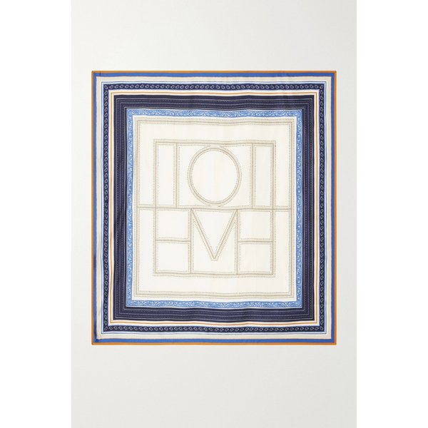 콜렉터 로고 프린트 실크 트윌 스카프 46376663163076707