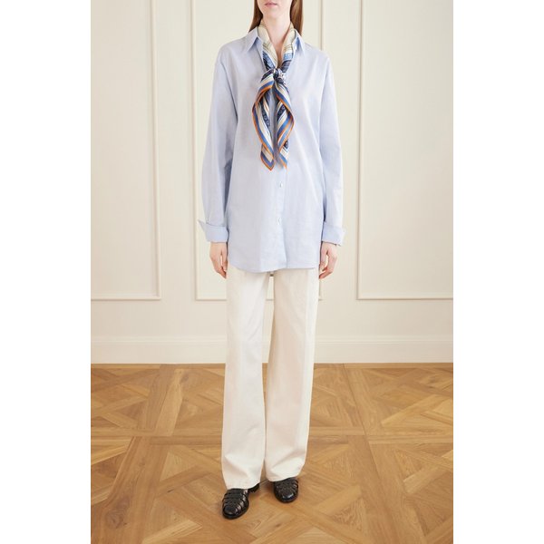 콜렉터 로고 프린트 실크 트윌 스카프 46376663163076707