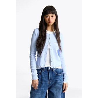 타미진스 여성 스냅 버튼 립 탑 T32F0TTO02TWT2 TOMMY JEANS