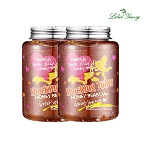 라벨영 쇼킹토너 꿀광버전 250ml 2개 꿀광보습+각질케어/올인원 수분영양크림