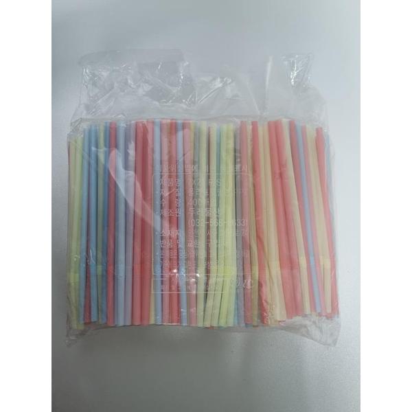 확대된 대표 업소용 컬러 스트로우 빨대 7mm x 21cm 400개(1)