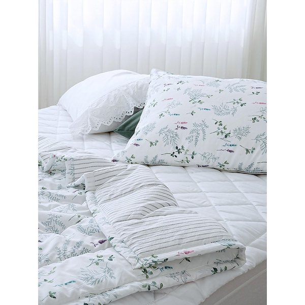 라벤더 모달코튼 간절기 차렵이불 세트 SS/Q/K/EK