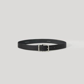 Unlined Leather Belt Black