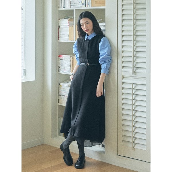 오간자 레이어드 원피스 (2COL) Y40027