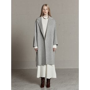 NU MANET Cashmere Blended Handmade Coat_Soft Gray