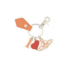 비비안웨스트우드 24 SAFFIANO I LOVE ORB KEYRING (82030082 S000B F401) (