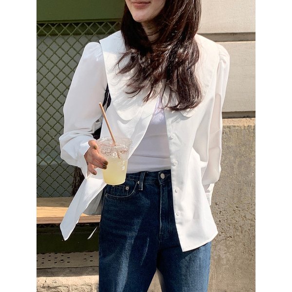 리나 빅카라 블라우스_WHITE