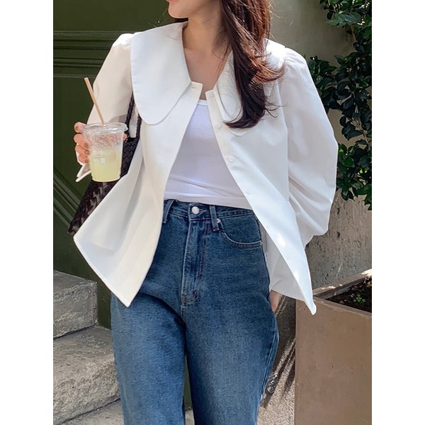 리나 빅카라 블라우스_WHITE