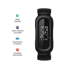 Fitbit Ace 3 어린이용 트래커 블랙스포츠 레드 [8일간의 라이프]