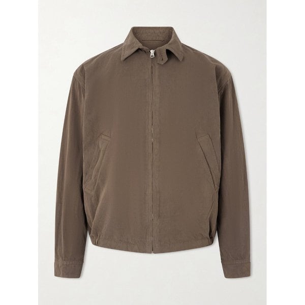 가바 코튼 리넨 블렌드 블루종 재킷 46376663162982719