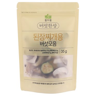 신세계 농산 참드림 된장찌개용 버섯 모음 35g