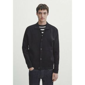 4455979 Massimo Dutti WITH POCKETS - Cardigan dark blue