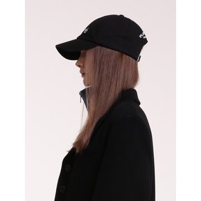 logo embroided black ball cap