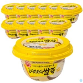 오뚜기 용기죽 고시히카리 쌀죽 레토르트 285g 12개