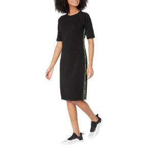 3708545 DKNY Short Sleeve Bodycon Dress w/ Logo Taping