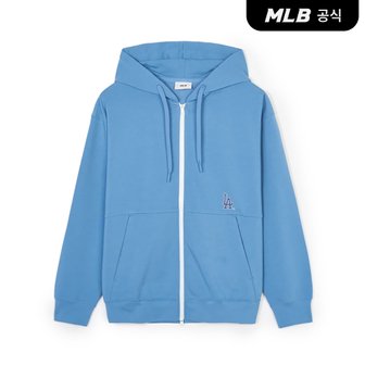 MLB [코리아공식]베이직 빅로고 양면지 후드 집업 LA (D.Blue)