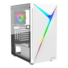 감디아스 아르거스 E4 WH ATX - 120mm - - 7+3 - 엘리트 고용량 강화 유리 미들 타워