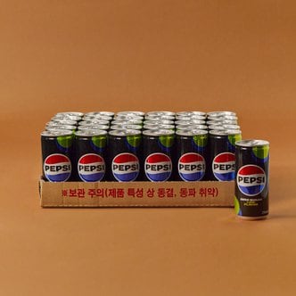 롯데칠성 펩시 제로 라임향 210ml X 30입(CAN)