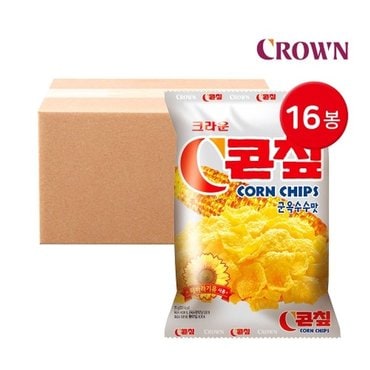 크라운 콘칲 70g 16봉