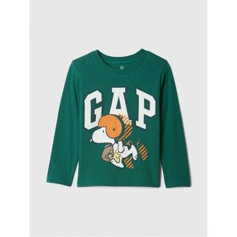 갭 베이비갭 GAP 124 Sesame Street 그래픽 티셔츠 반팔 balsam 트리 그린 스누피 9335593