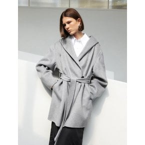 HANDMADE CASHMERE HOODED COAT [3COLORS]