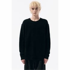 Black Chenille Sweater_CWWAW24802BKX