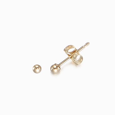 로이드 14K 베이직 2mm 라운드 볼 귀걸이 LPFL3A02G