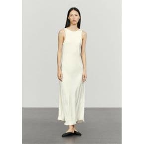 Massimo Dutti 마시모 두띠 새틴 미디 드레스 - 맥시 베이지 8083484