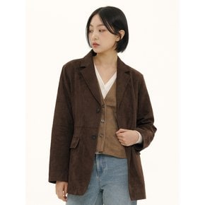 SUEDE BLAZER 2 COLOR_CHARCOAL, BROWN (LEBFAJK5558)