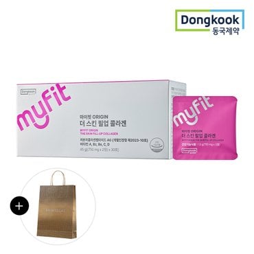 동국제약 [동국제약/쇼핑백증정] 마이핏 오리진 ORIGIN 더 스킨 필업 콜라겐 (2정*30포) 1개월분 1박스