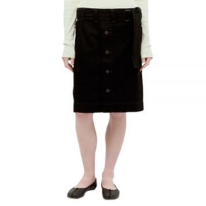 르메르 BELTED APRON SKIRT (SK1024 LD1004 999) (에이프런 벨트 스커트)