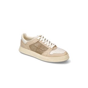 [MEN QUINN BEIGE] 23FW 퀸 베이지 남성 가죽 스니커즈 HTSO3F855I1