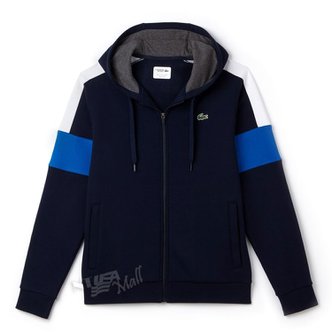 라코스테 NA 후리스 스웨트셔츠 SH9492-51 LACOSTE MEN’S SPORT COLORBLOCK FLEECE ZIPPERED TENNIS SWEATSHIRT