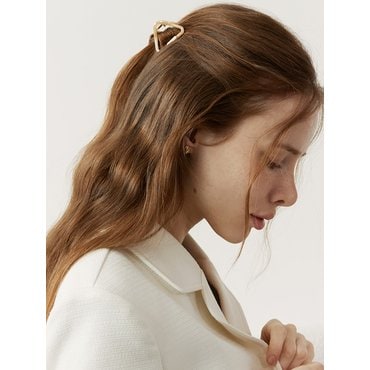 쎄꼰도 Mini triangle marble hair claw clip (3 colors)