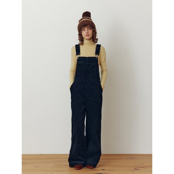 Corduroy Wide Overall Pants_EEFPT102_Black