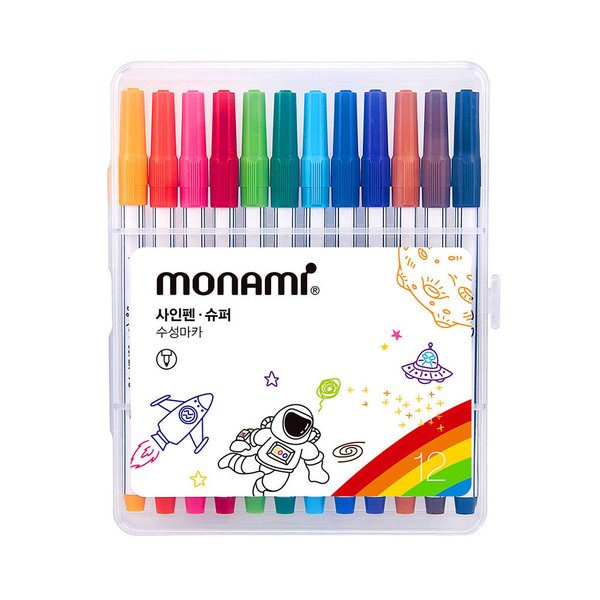 수성 사인펜 슈퍼 12색 SET