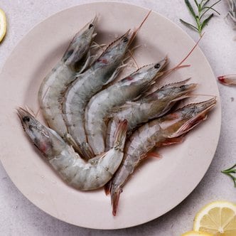 바른씨 페루산 흰다리새우 중 2kg (80-100미)