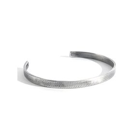 SILVER SCRATCH BANGLE