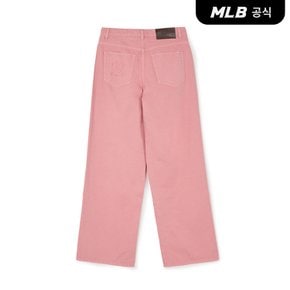 [코리아공식] 여성 베이직 스몰로고 와이드 데님팬츠 NY (Mg.Pink)