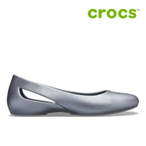 크록스 플랫슈즈 /H12- 205946-0GD Womens Crocs Sloane Metallic Flat