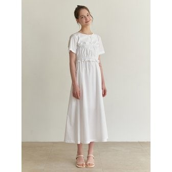 리엘 Flavor layered set dress (white)