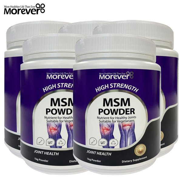 뉴질랜드 Morever 모에버 MSM 식이유황 파우더 1kg 5팩